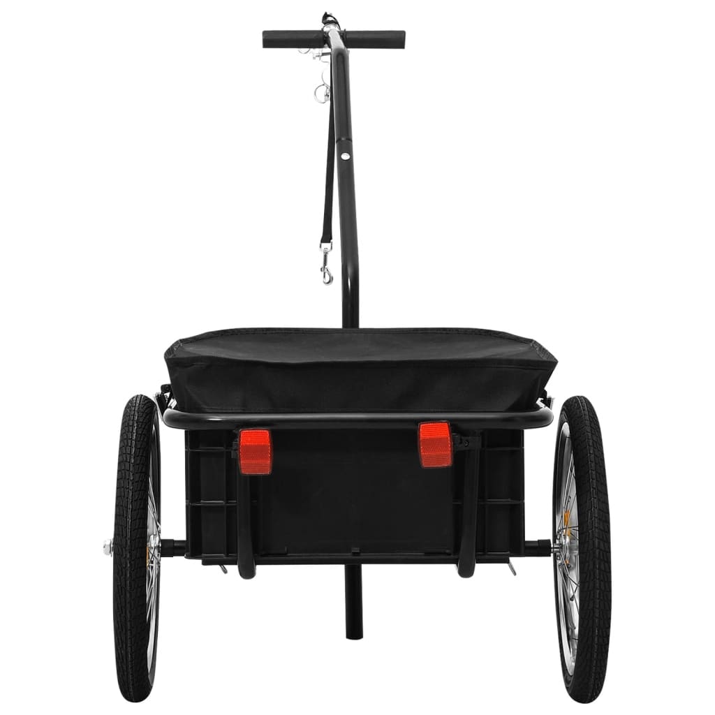 NNEVL Bike Cargo Trailer/Hand Wagon 155x60x83 cm Steel Black