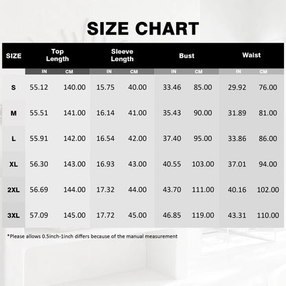 Women’s Plus Size V-Neck Maxi Sundress with 3/4 Sleeves