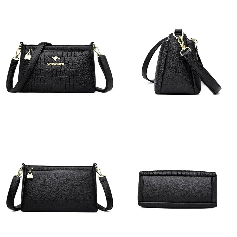 Luxury Women’s Leather Handbag – High Quality Shoulder & Crossbody Purse