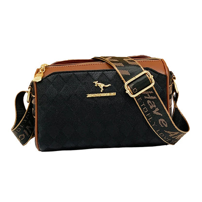 Luxury Women’s Checkered Messenger Bag – Designer Shoulder & Crossbody Handbag