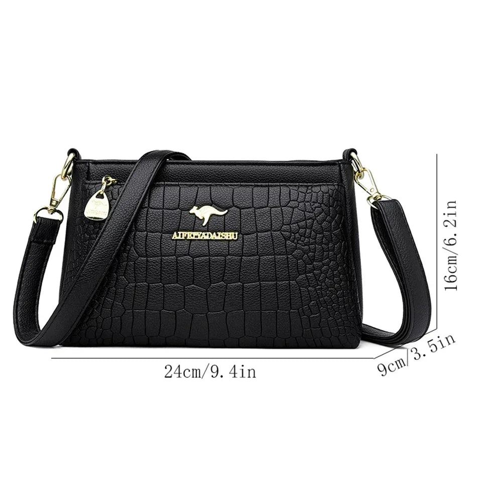 Luxury Women’s Leather Handbag – High Quality Shoulder & Crossbody Purse